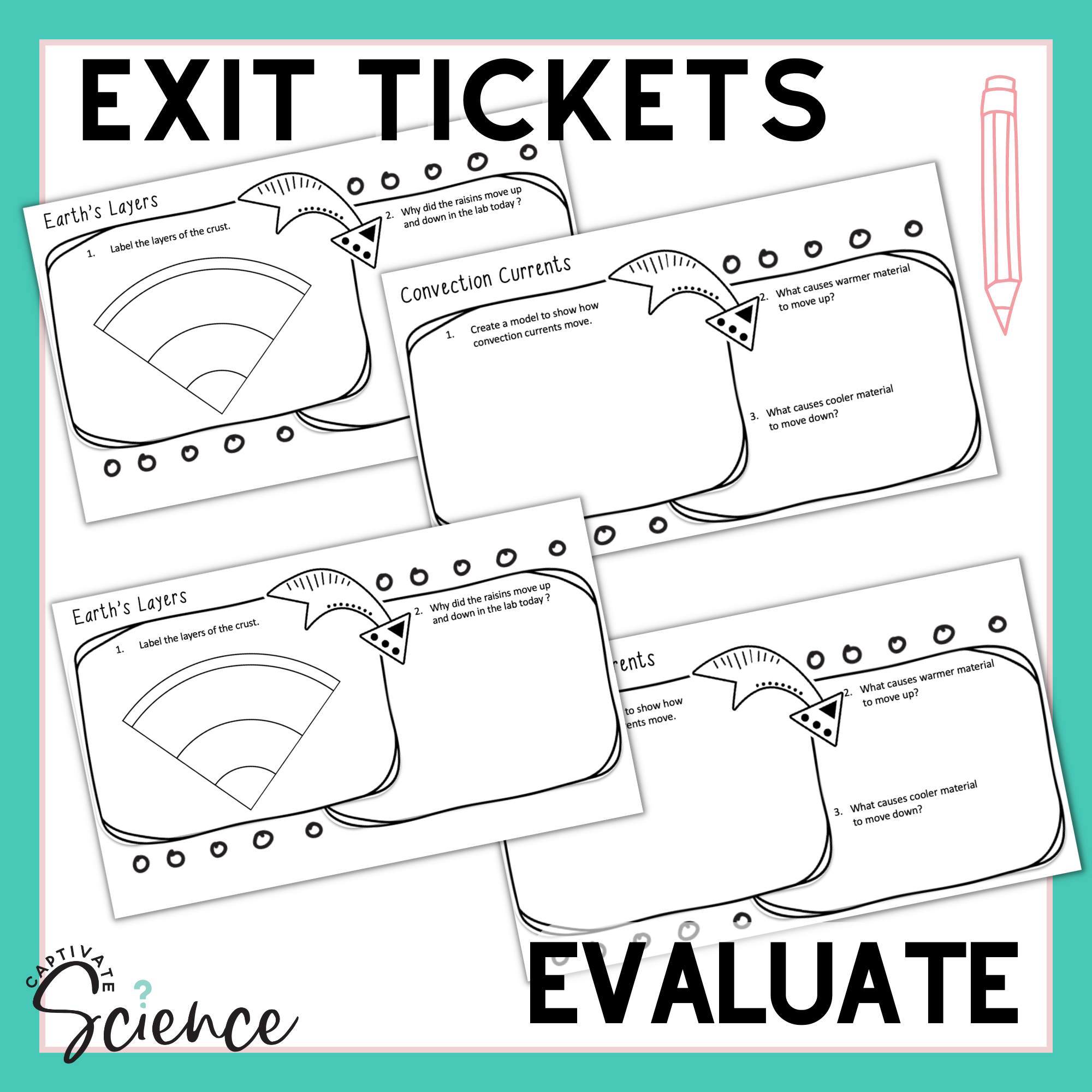 Convection And Earth S Layers Lesson Plan With Doodle Notes Captivate