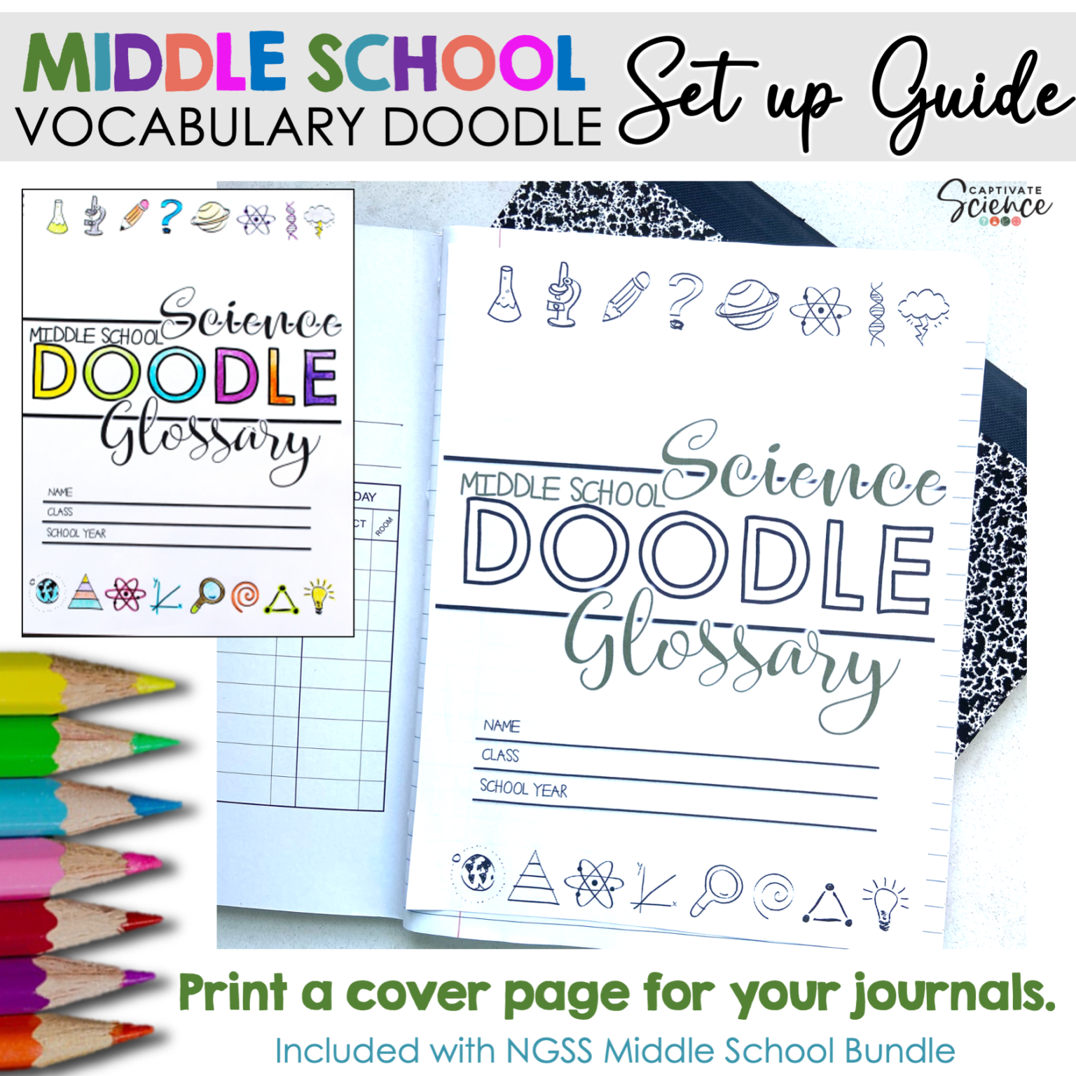 How to set up a middle school vocabulary notebook